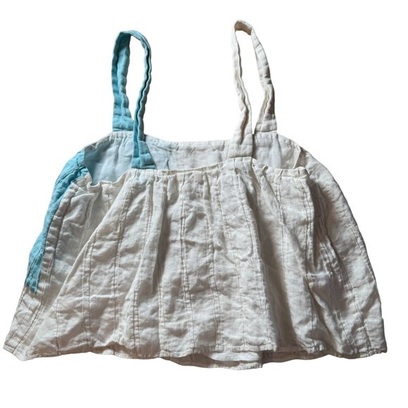 Mara Hoffman White and Light Blue Tank Top - Picture 6 of 6